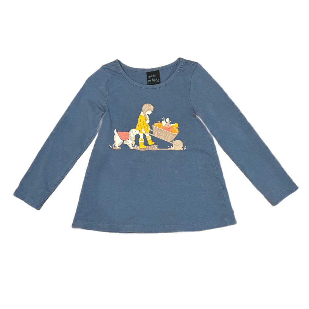 CYNTHIA ROWLEY THANKSGIVING GIRLS LONGSLEEVE TSHIRT SIZE 3T